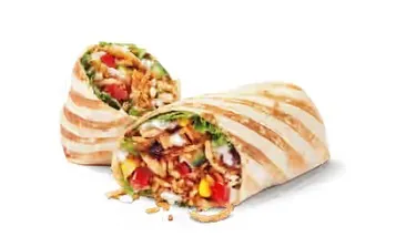 Cilantro Lime Veggie Loaded Wrap with Cheese