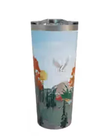 22oz Quebec Travel Mug, Stainless Steel