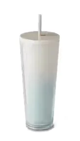 24oz Plastic Straw Tumbler - Sage
