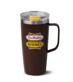 Retro Stainless Steel Travel Mug with Handle 20oz - (FR)