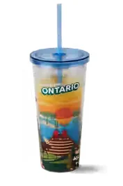 Ontario Plastic Straw Tumbler 24oz