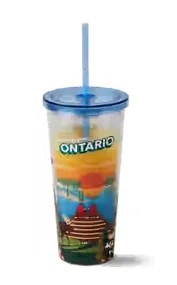 Ontario Plastic Straw Tumbler 24oz