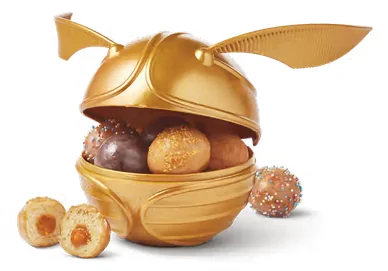 Golden Snitch Timbits Holder with 10 Timbits