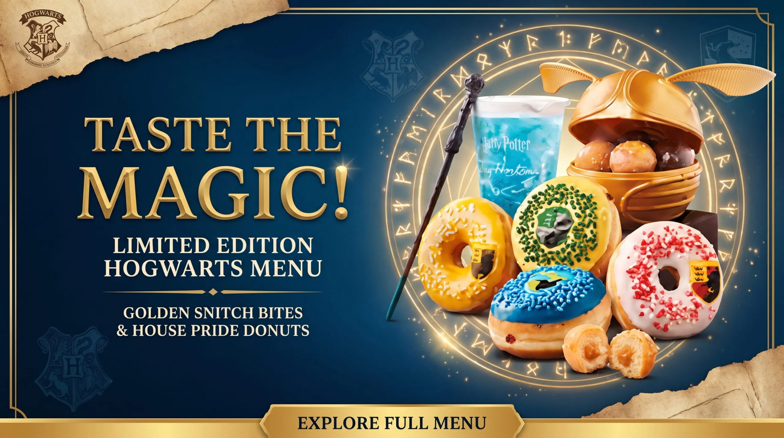 Tim Hortons Harry Potter Menu