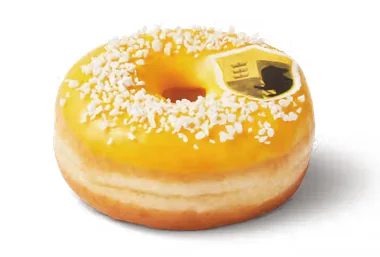 Tim Hortons Hufflepuff Lemon Meringue Donut